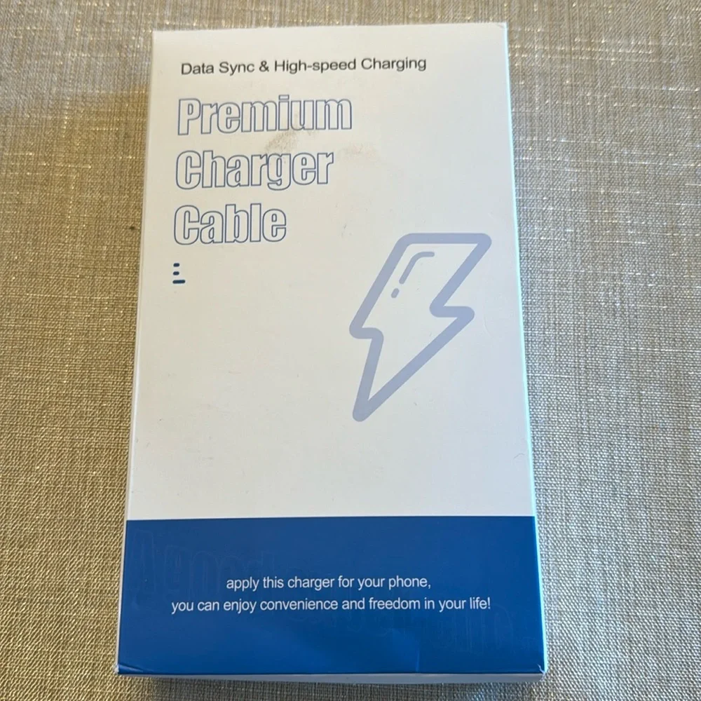 Sync & Charge Cable w/ USB-C To USB-C Charger and cables 6’ & 10’ - NWT